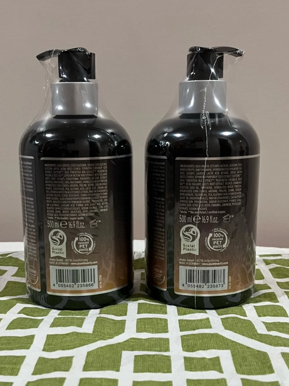 Ahuhu Organic Thickening Coffein Shampoo & Conditioner Set - 16.9oz